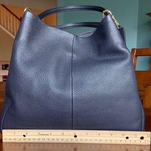 Coach Edie Pebbled Leather Shoulder Bag